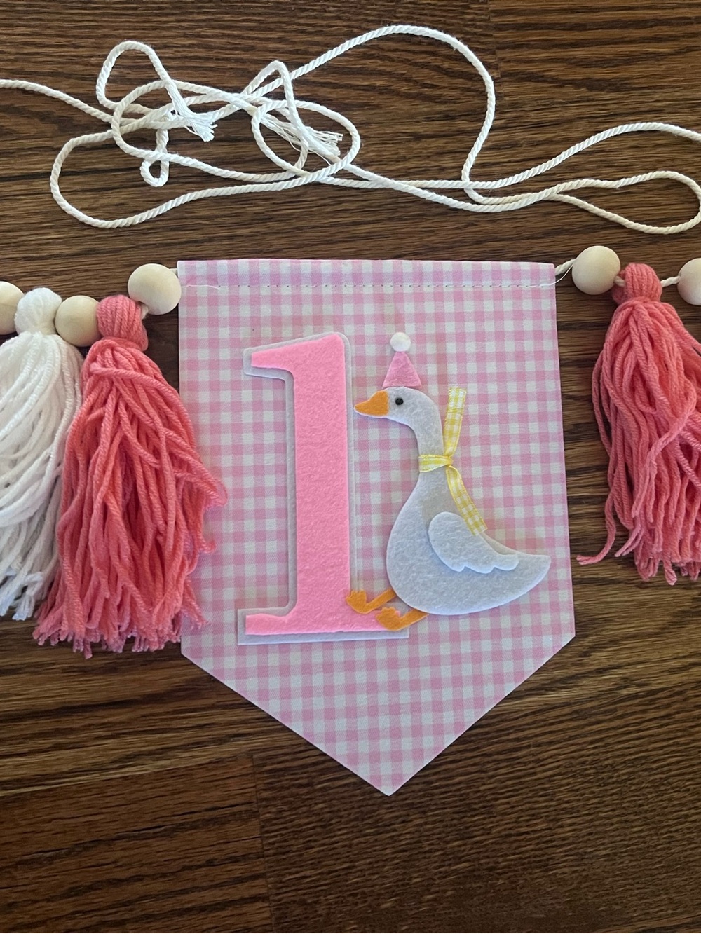 One Silly Goose  First Birthday Banner